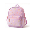 Mochila School Vibes lilás com padrão de estrelas