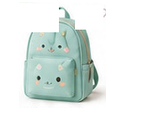 Mochila Dino Friends verde menta com carinha de dinossauro
