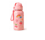 Garrafa Flip 500ml rosa com tampa articulada